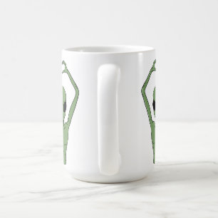 Alien-Herz-Pose Kaffeetasse