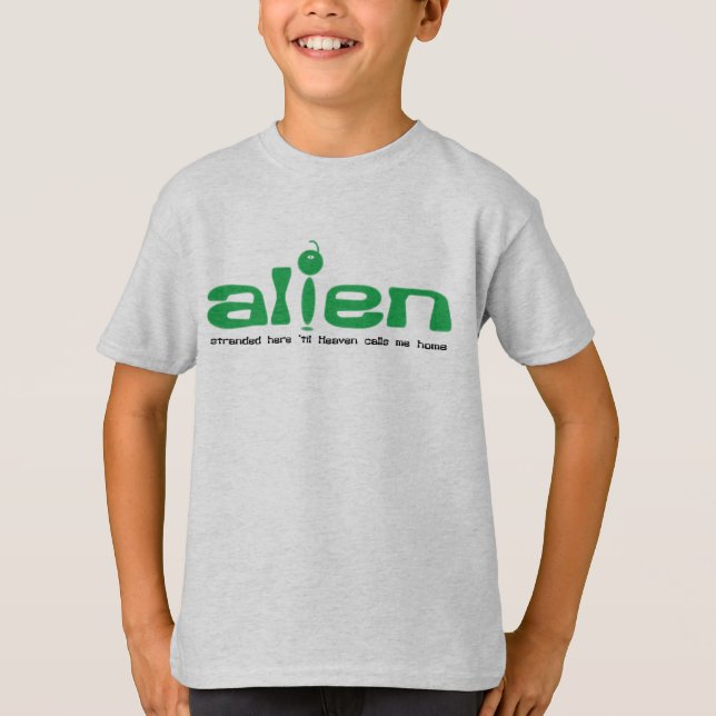 Alien (hier angeschwemmt 'bis Himmel ruft mich T-Shirt (Vorderseite)