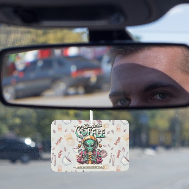 Alien hier für den Kaffee Autolufterfrischer (Von Creator hochgeladen)