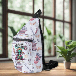 Alien hier für den Kaffee Crossbody Bag