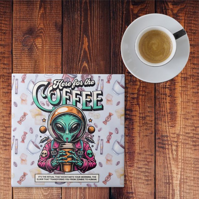 Alien hier für den Kaffee Fliese (Von Creator hochgeladen)