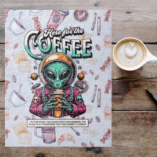 Alien hier für den Kaffee Puzzle (Von Creator hochgeladen)