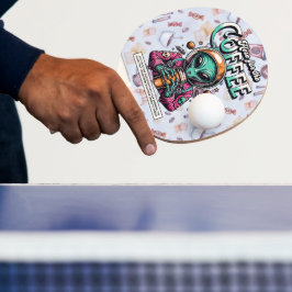 Alien hier für den Kaffee Tischtennis Schläger