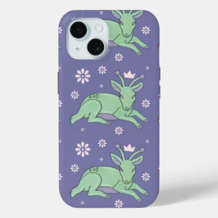 Alien-Hirsch-Volks kunst Whimsical Grüner Hirsch Case-Mate iPhone Hülle