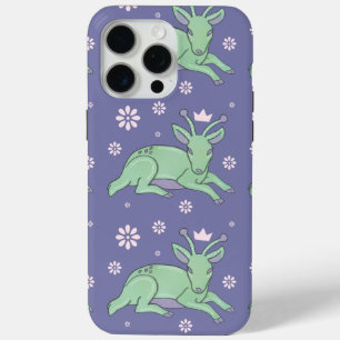 Alien-Hirsch-Volks kunst Whimsical grüner Hirsch Case-Mate iPhone Hülle