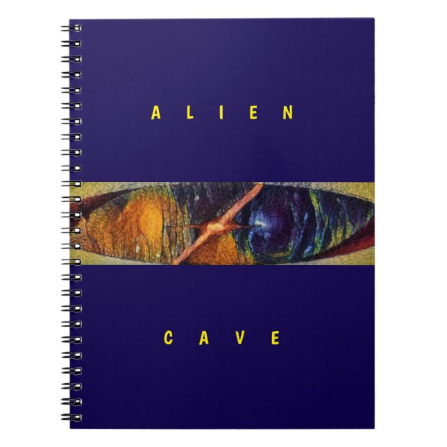 Alien-Höhle - Lila  Notizblock (Vorderseite)