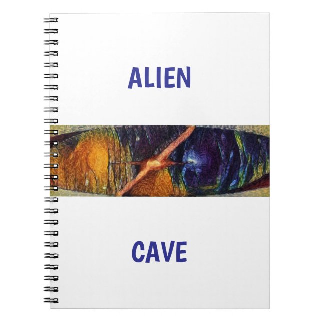Alien-Höhle Notizblock (Vorderseite)
