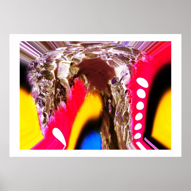 Alien Höhlenkunst Poster (Vorne)
