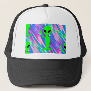 alien hologram truckerkappe