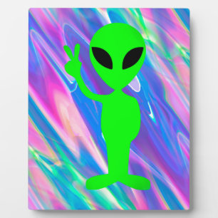 Alien-Hologramm Fotoplatte