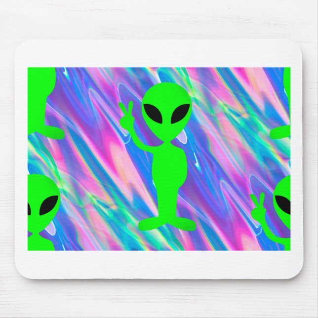 Alien Hologramm Mousepad (Vorne)