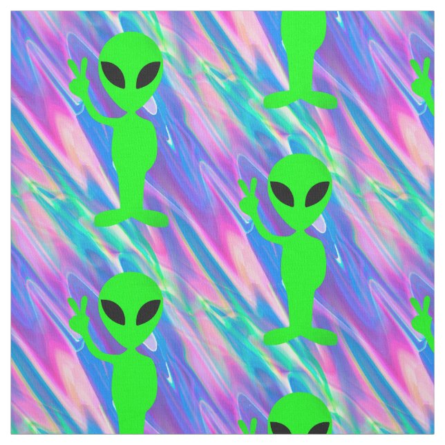 Alien Hologramm Stoff (Muster)