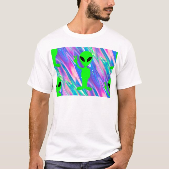Alien Hologramm T-Shirt (Vorderseite)