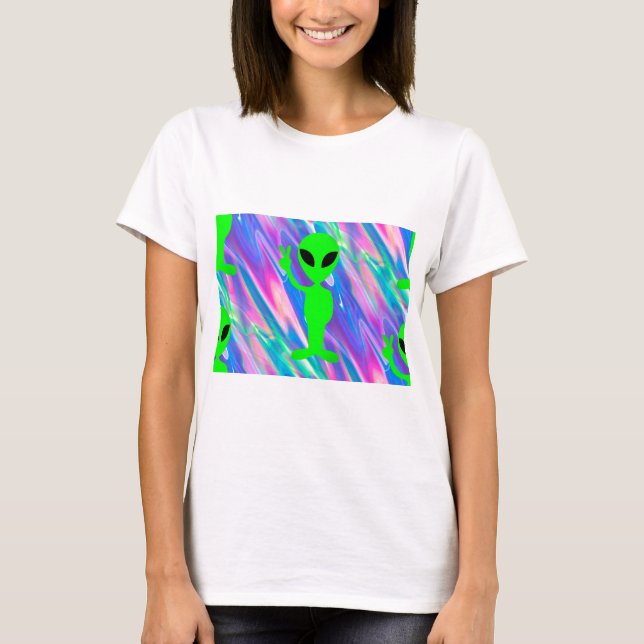 Alien Hologramm T-Shirt (Vorderseite)