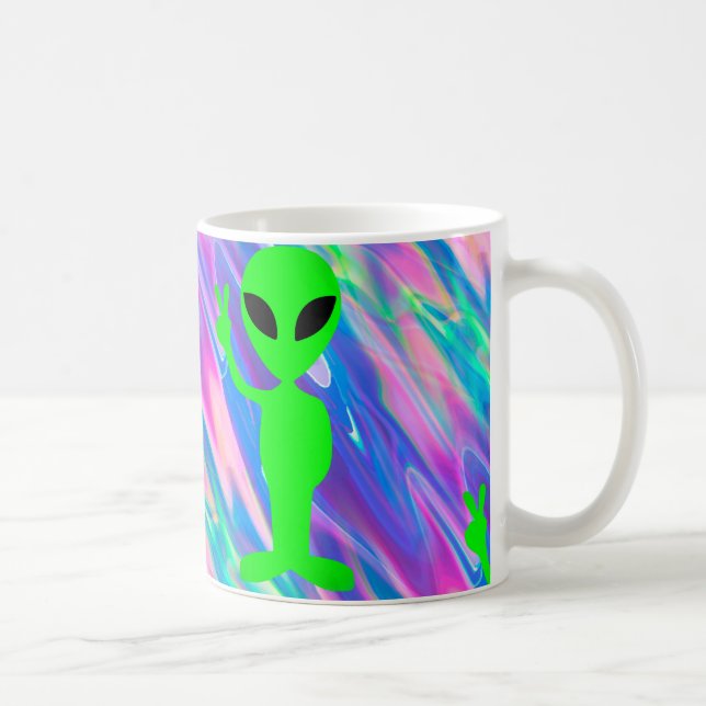 Alien Hologramm Tasse (Rechts)