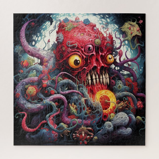 Alien-Horrorkreatur Puzzle (Vertikal)