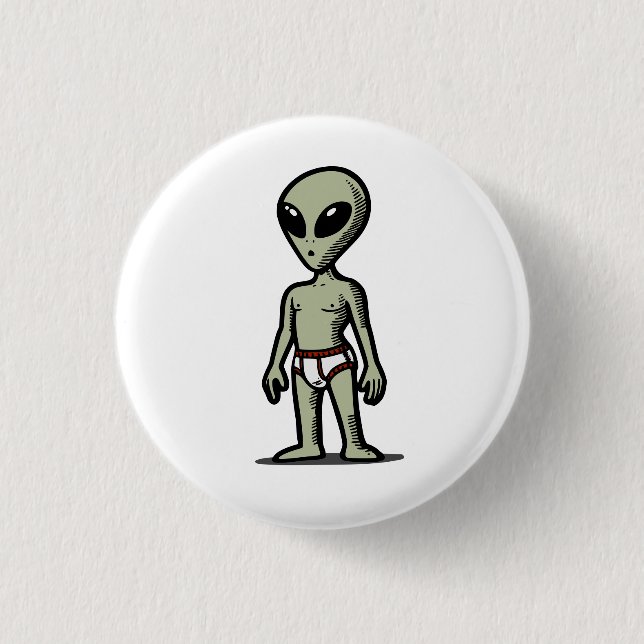 Alien-Hose Button (Vorderseite)