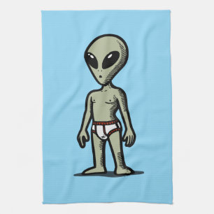 Alien-Hose Geschirrtuch