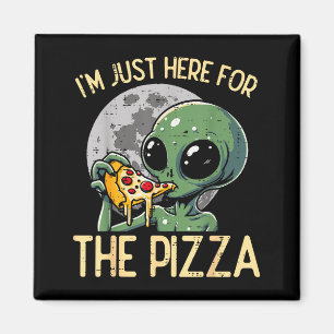 Alien Ich bin nur hier für Zza Lustiger Lebensmitt Magnet