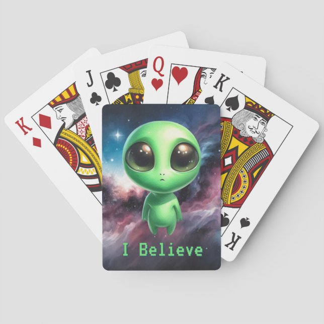 Alien – Ich glaube   Spielkarten (Rückseite)