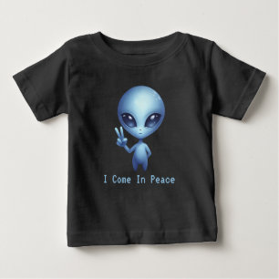 Alien - ich komme in Frieden Baby T-shirt