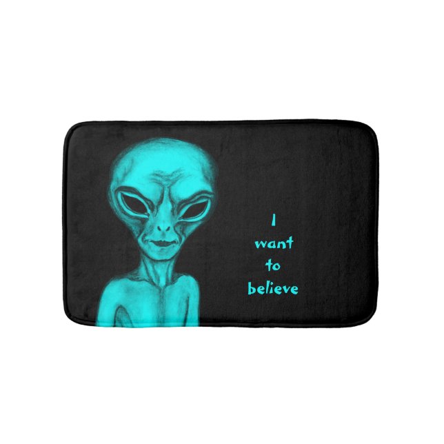Alien, ich wollte zu glauben badematte (Vorderseite)