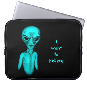 Alien, ich wollte zu glauben laptopschutzhülle