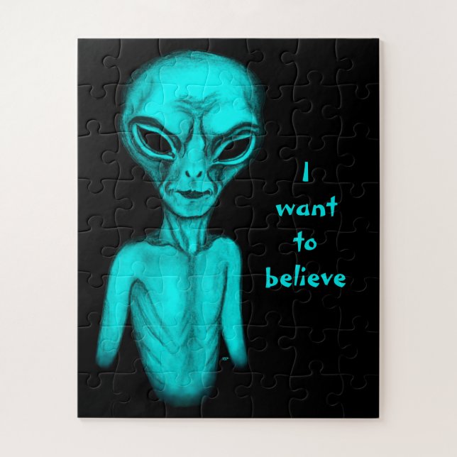 Alien, ich wollte zu glauben puzzle (Vertikal)