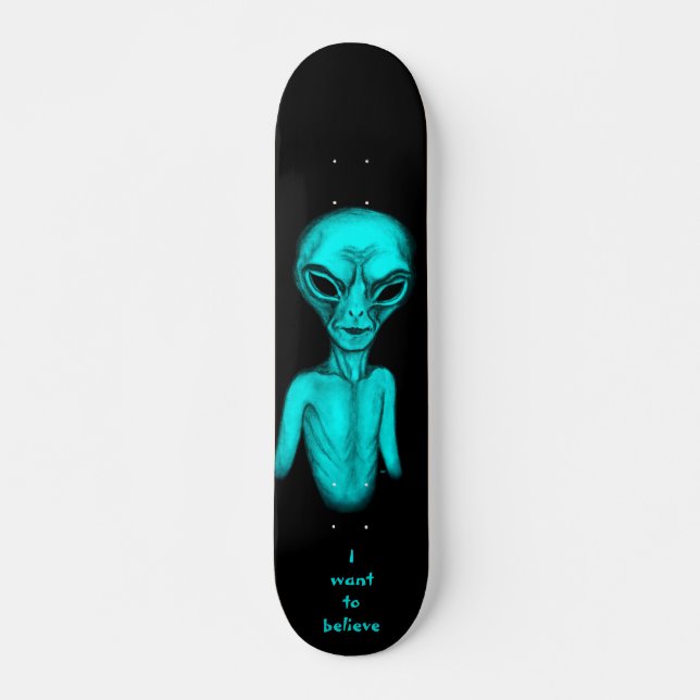 Alien, ich wollte zu glauben skateboard (Vorne)