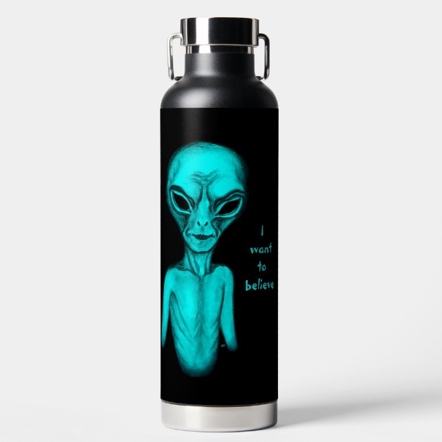 Alien, ich wollte zu glauben trinkflasche (Vorderseite)