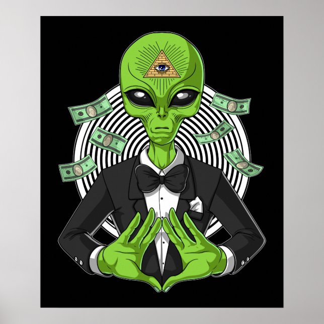 Alien Illuminati Poster (Vorne)