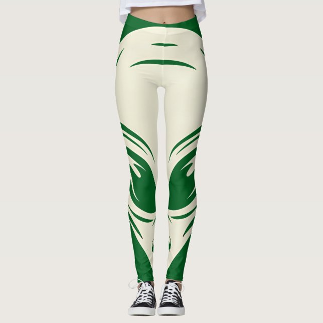 Alien Illustration eines humanoiden Skizzes Leggings (Vorderseite)