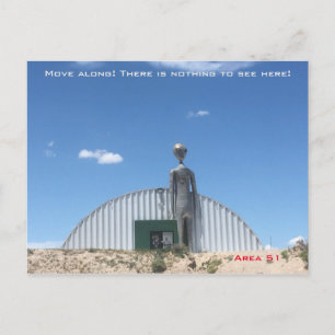 Alien im Gebiet 51 Postkarte