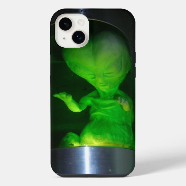 Alien im Glas  iPhone Hülle (Rückseite)