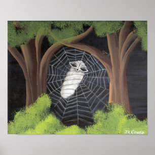 Alien im Spinnennetz gefangen Poster