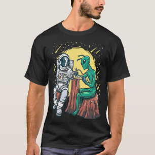 Alien im Weltraum Astronauten Kunstmuseum Monte Sa T-Shirt