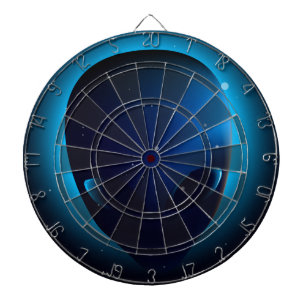 Alien im Weltraum Dartscheibe