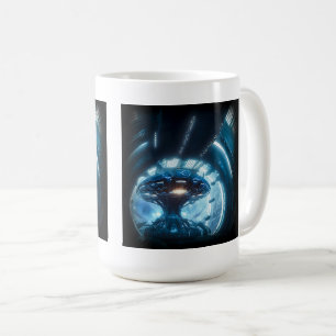 Alien im Weltraum-Klassischer Becher, 0,45 l Kaffeetasse