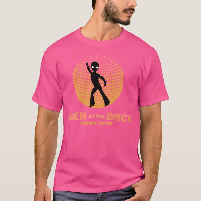 Alien in der Diskothek T-Shirt (Vorderseite)