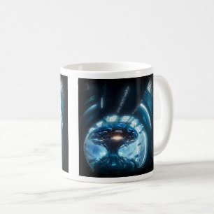 Alien in der klassischen Raumfahrt-Tasse, 11 oz Kaffeetasse