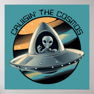 Alien in Raumfahrt Poster