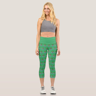 Alien in seinem kleinen Raumschiff Capri Leggings