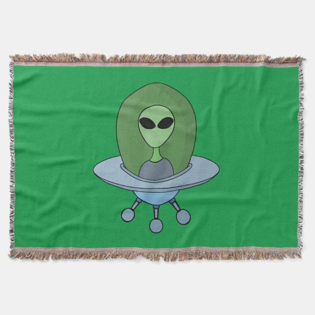 Alien in seinem kleinen Raumschiff Decke (Vorderseite)