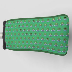 Alien in seinem kleinen Raumschiff Golf Headcover