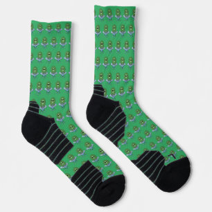 Alien in seinem kleinen Raumschiff Socken
