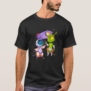 Alien Inking Astronaut Tattoo T-Shirt