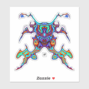 Alien insectoid v1 aufkleber