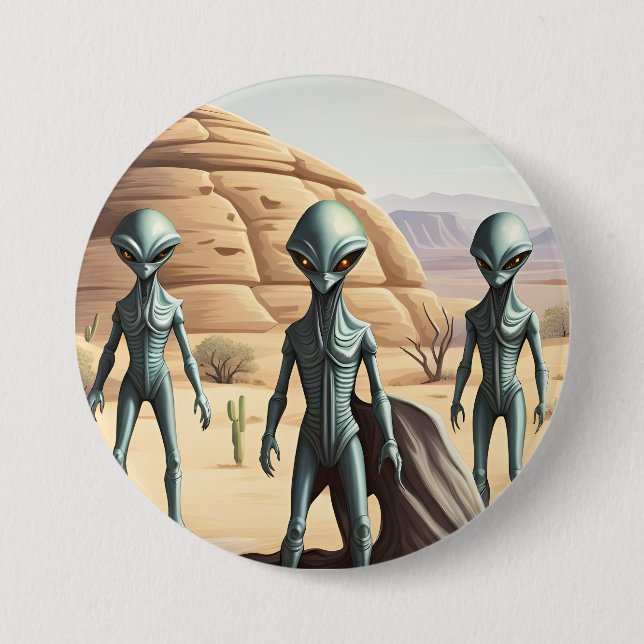 Alien Insektoiden Button (Vorderseite)