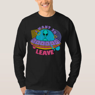 Alien Introvert 90er Jahre Stil Vibe Introverte T-Shirt