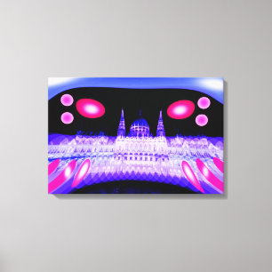 Alien Invasion Art Leinwanddruck